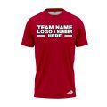 Custom Fully Sublimated Solid E9 Pattern Cherry Red Performance Jersey 2303
