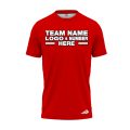 Custom Fully Sublimated Solid LL Pattern Red Performance Jersey 2260
