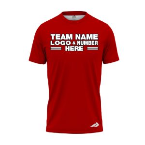 Custom Fully Sublimated Solid II Pattern Blood Red Performance Jersey 2267