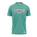 Custom Fully Sublimated Solid S36 Pattern Aqua Green Performance Jersey 2289