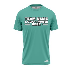 Custom Fully Sublimated Solid S36 Pattern Aqua Green Performance Jersey 2289