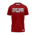 Custom Fully Sublimated Solid W11 Pattern Moroccan Red Performance Jersey 2317