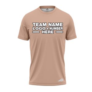 Custom Fully Sublimated Solid X12 Pattern Light Brown Performance Jersey 2374