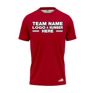 Custom Fully Sublimated Solid E2 Pattern Raspberry Red Performance Jersey 2331