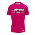 Custom Fully Sublimated Solid CC Pattern Pink Performance Jersey 2338