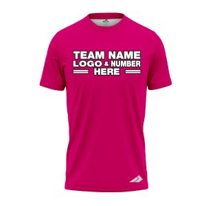 Custom Fully Sublimated Solid CC Pattern Pink Performance Jersey 2338