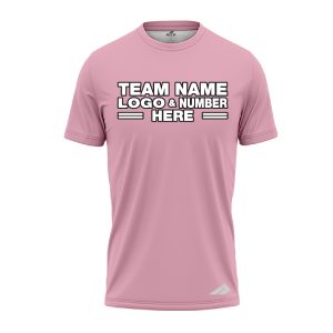 Custom Fully Sublimated Solid E19 Pattern Cameo Pink Performance Jersey 2352