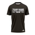 Custom Fully Sublimated Solid A14 Pattern Black Performance Jersey 2395