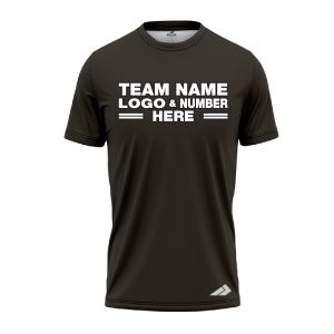 Custom Fully Sublimated Solid A14 Pattern Black Performance Jersey 2395
