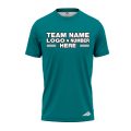 Custom Fully Sublimated Solid J15 Pattern Teal Performance Jersey 2409