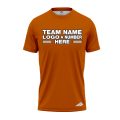 Custom Fully Sublimated Solid W24 Pattern Terracotta Performance Jersey 2451