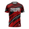 Custom Fully Sublimated High Energy Pattern One Red Performance Jersey 2609