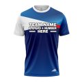 Custom Fully Sublimated Basic Pattern Blue Performance Jersey 2679