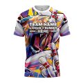 Custom Fully Sublimated Wild Lion Bowling Pattern Performance Jersey 2784