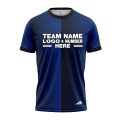 Custom Fully Sublimated Half Faded Pattern Black Blue Performance Jersey 2798