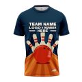 Custom Fully Sublimated Professional Bowling Pattern Performance Jersey 2791