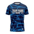 Custom Fully Sublimated Glaciar Break Pattern Blue Performance Jersey 2868