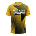 Custom Fully Sublimated Star Pattern Yellow Performance Jersey 2882
