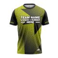 Custom Fully Sublimated Star Pattern Green Performance Jersey 2896