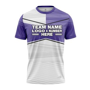 Custom Fully Sublimated Black Line Pattern Berry White Performance Jersey 2959