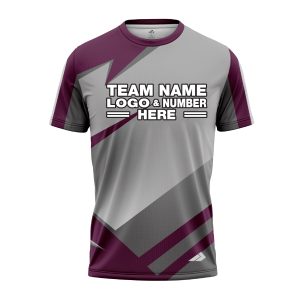 Custom Fully Sublimated Modern Pattern Violet Gray Performance Jersey 3036
