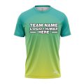 Custom Fully Sublimated Gradient Pattern Aqua Performance Jersey 3113