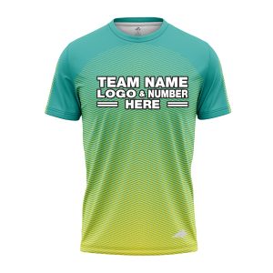 Custom Fully Sublimated Gradient Pattern Aqua Performance Jersey 3113