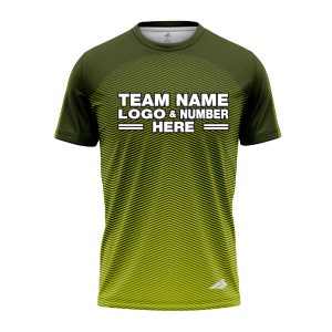 Custom Fully Sublimated Gradient Pattern Green Performance Jersey 3120