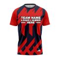 Custom Fully Sublimated Check Pattern Red Blue Performance Jersey 3169
