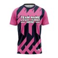 Custom Fully Sublimated Check Pattern Pink Blue Performance Jersey 3176