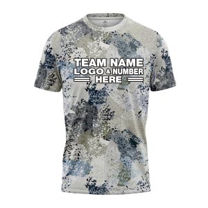 Custom Fully Sublimated Brushes Pattern Blue White Performance Jersey 3211