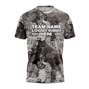 Custom Fully Sublimated Brushes Pattern Black White Performance Jersey 3225