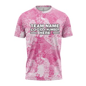 Custom Fully Sublimated Brushes Pattern Pink White Performance Jersey 3239