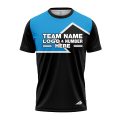 Custom Fully Sublimated Puzzle Pattern SkyBlue Black Performance Jersey 3260
