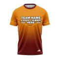 Custom Fully Sublimated Bold Pattern Orange Red Performance Jersey 3309