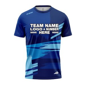 Custom Fully Sublimated Landscape Pattern Blues Performance Jersey 3365
