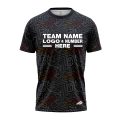 Custom Fully Sublimated Psychedelic Pattern Black Gray Performance Jersey 3386