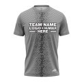 Custom Fully Sublimated Pixel Stripe Pattern Black Gray Performance Jersey 3428