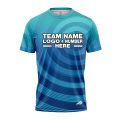 Custom Fully Sublimated Spiral Pattern Blues Performance Jersey 3456