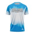 Custom Fully Sublimated Brushed Tie Dye Pattern SkyBlue White Performance Jersey 3771