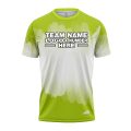 Custom Fully Sublimated Brushed Tie Dye Pattern Green White Performance Jersey 3778