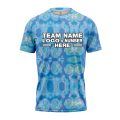 Custom Fully Sublimated Casual Tie Dye Pattern SkyBlue Performance Jersey 3883