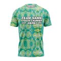 Custom Fully Sublimated Casual Tie Dye Pattern Green Performance Jersey 3897