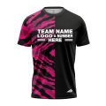 Custom Fully Sublimated Half Tie Dye Pattern Pink Performance Jersey 3918