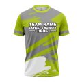 Custom Fully Sublimated Paint Brush Tie Dye Pattern Gray Green Performance Jersey 3974