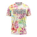 Custom Fully Sublimated Painted Fingers Tie Dye Pattern Multicolor Performance Jersey 4016