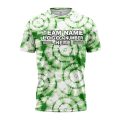 Custom Fully Sublimated Verdant Victory Tie Dye Pattern Green White Performance Jersey 4058