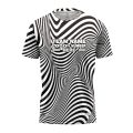 Custom Fully Sublimated Trippy Tie Dye Pattern Black White Performance Jersey 4142