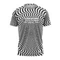 Custom Fully Sublimated Trippy Tie Dye Two Pattern Black White Performance Jersey 4149