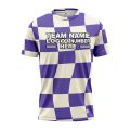 Custom Fully Sublimated Funky Florals Tie Dye Pattern Yellow Multicolor Performance Jersey 4219